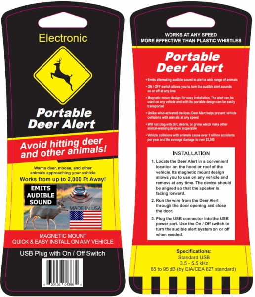 Deer Alert AAA Communications Retail Packaging